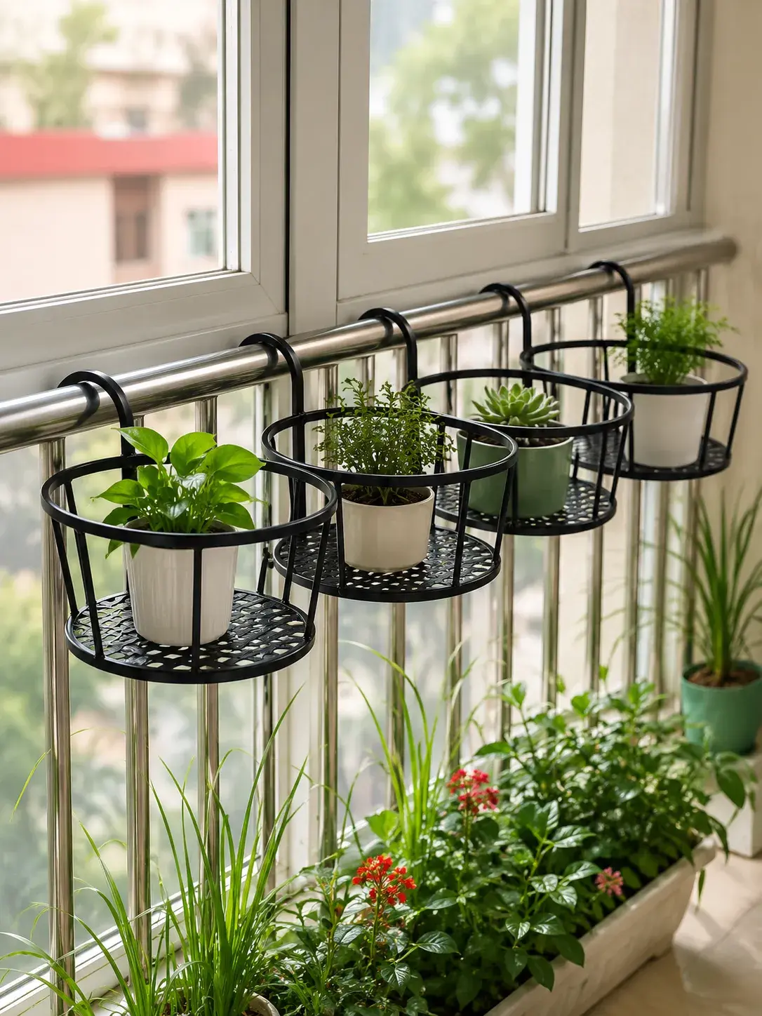 Bright Balcony Garden Planter